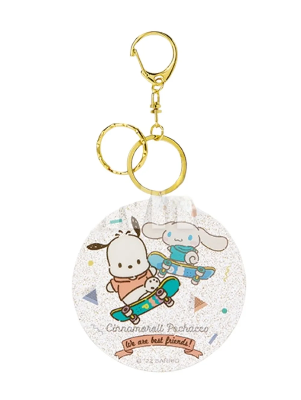 Sanrio Cinnamoroll Pochacco Round Acrylic Keychain